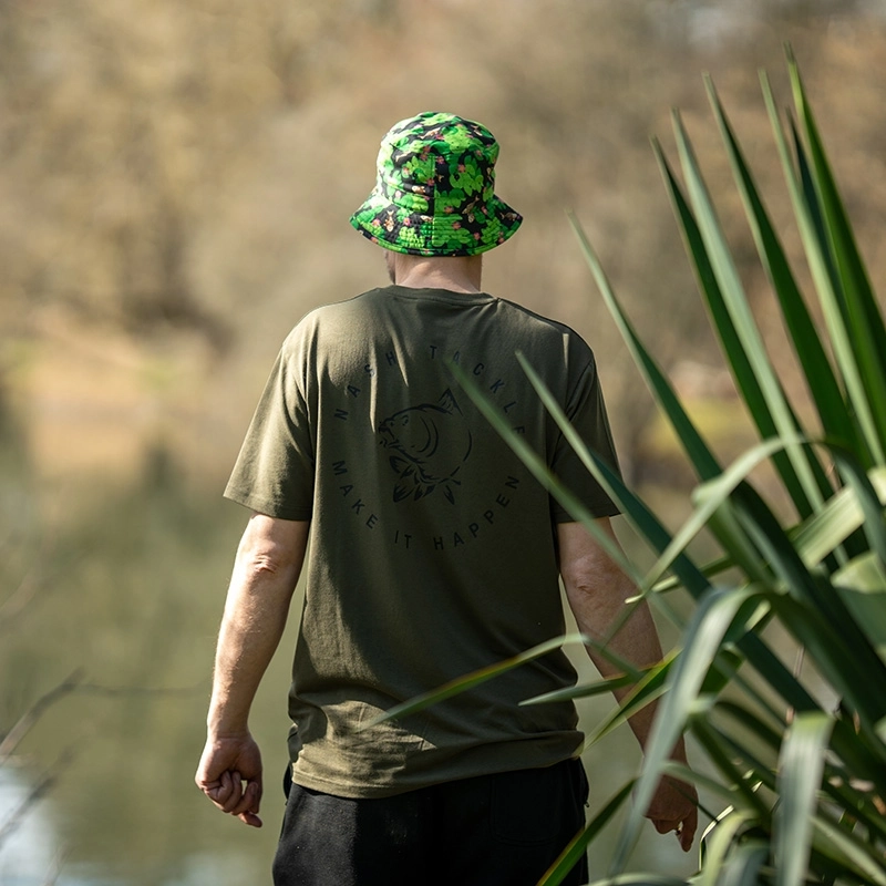 Nash Make It Happen Carp Logo T-Shirt Green